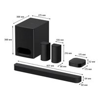 SONY HT-S60 САУНДБАР 5.1 С BLUETOOTH, HDMI И БЕСПРОВОДНЫМИ ТЫЛОВЫМИ КОЛОНКАМИ купить в официальном интернет-магазине Sony в Москве