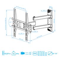 KROMAX PIXIS-XS КРОНШТЕЙН ПОВОРОТНЫЙ купить в официальном интернет-магазине Sony в Москве