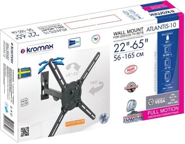 KROMAX ATLANTIS-10 КРОНШТЕЙН ПОВОРОТНЫЙ купить в официальном интернет-магазине Sony в Москве