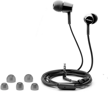 SONY MDR-EX155AP НАУШНИКИ ВНУТРИКАНАЛЬНЫЕ, ЧЁРНЫЕ купить в официальном интернет-магазине Sony в Москве