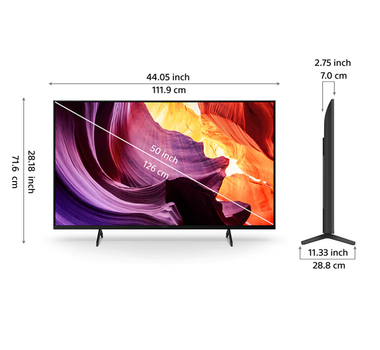 SONY BRAVIA KD-50X80K ТЕЛЕВИЗОР 4K UHD, МАЛАЙЗИЯ купить в официальном интернет-магазине Sony в Москве