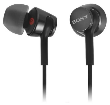 SONY MDR-EX155AP НАУШНИКИ ВНУТРИКАНАЛЬНЫЕ, ЧЁРНЫЕ купить в официальном интернет-магазине Sony в Москве