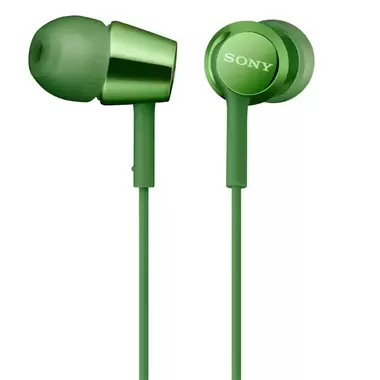 SONY MDR-EX155AP НАУШНИКИ ВНУТРИКАНАЛЬНЫЕ, ЗЕЛЁНЫЕ купить в официальном интернет-магазине Sony в Москве
