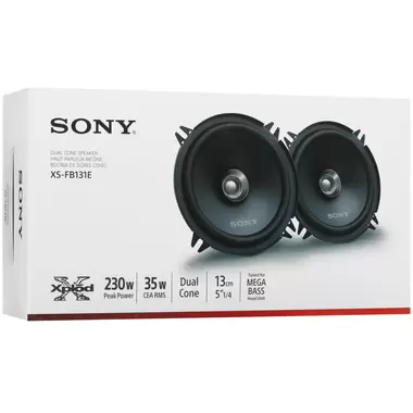 SONY XS-FB131E ДВУКОНУСНАЯ ПОЛНОЧАСТОТНАЯ 13 СМ купить в официальном интернет-магазине Sony в Москве