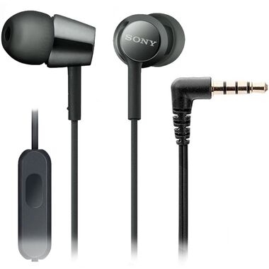 SONY MDR-EX155AP НАУШНИКИ ВНУТРИКАНАЛЬНЫЕ, ЧЁРНЫЕ купить в официальном интернет-магазине Sony в Москве