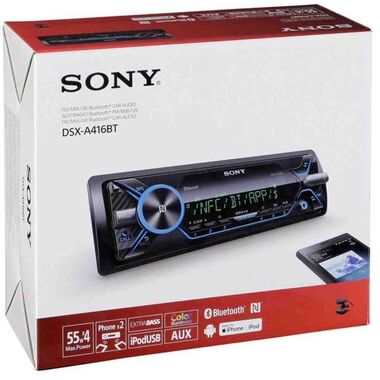 SONY DSX-A416BT АВТОМАГНИТОЛА C BLUETOOTH И USB купить в официальном интернет-магазине Sony в Москве