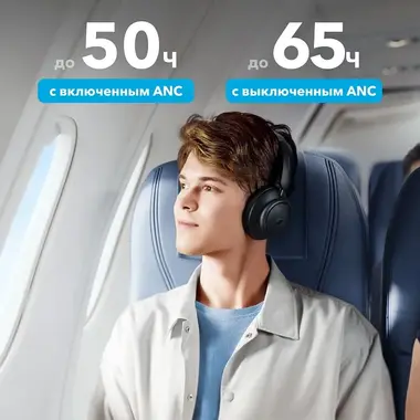 НАУШНИКИ ANKER SOUNDCORE SPACE Q45, ЧЕРНЫЙ купить в официальном интернет-магазине Sony в Москве