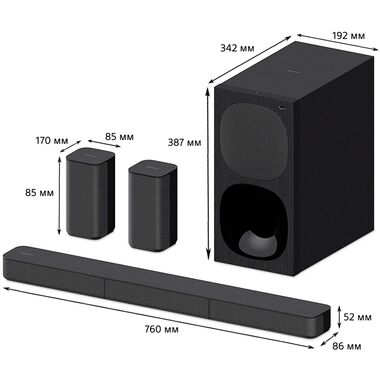 SONY HT-S20R САУНДБАР 5.1 С BLUETOOTH купить в официальном интернет-магазине Sony в Москве