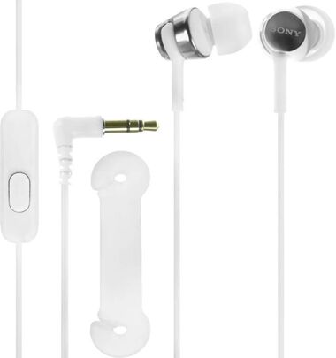 SONY MDR-EX155AP НАУШНИКИ ВНУТРИКАНАЛЬНЫЕ, БЕЛЫЕ купить в официальном интернет-магазине Sony в Москве