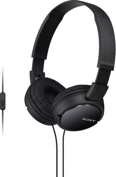 SONY MDR-ZX110AP НАУШНИКИ НАКЛАДНЫЕ, ЧЁРНЫЕ купить в официальном интернет-магазине Sony в Москве