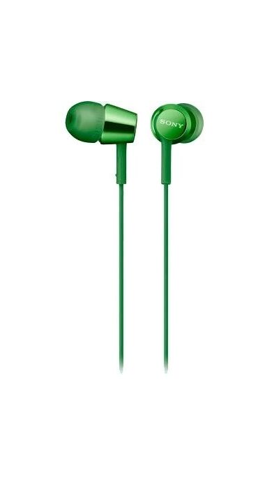 SONY MDR-EX155AP НАУШНИКИ ВНУТРИКАНАЛЬНЫЕ, ЗЕЛЁНЫЕ купить в официальном интернет-магазине Sony в Москве