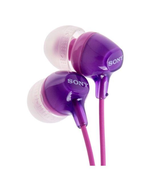 SONY MDR-EX15LP НАУШНИКИ, ФИОЛЕТОВЫЕ купить в официальном интернет-магазине Sony в Москве