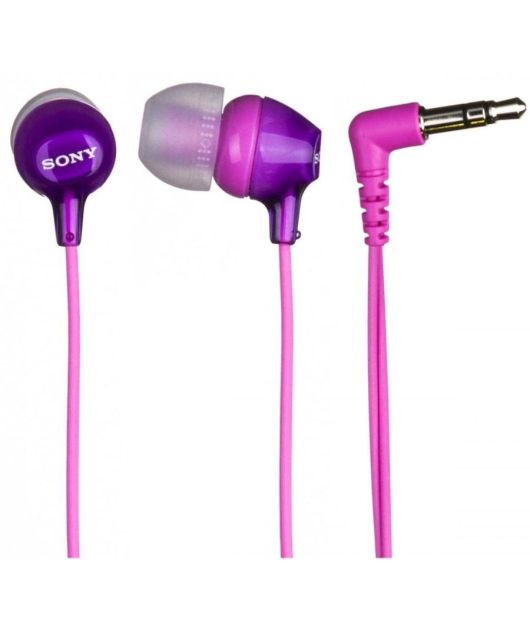 SONY MDR-EX15AP НАУШНИКИ, ФИОЛЕТОВЫЕ купить в официальном интернет-магазине Sony в Москве