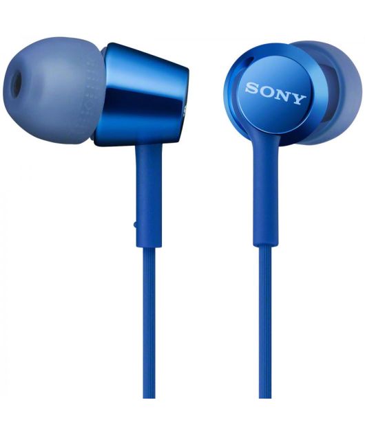 SONY MDR-EX155AP НАУШНИКИ ВНУТРИКАНАЛЬНЫЕ, СИНИЕ купить в официальном интернет-магазине Sony в Москве