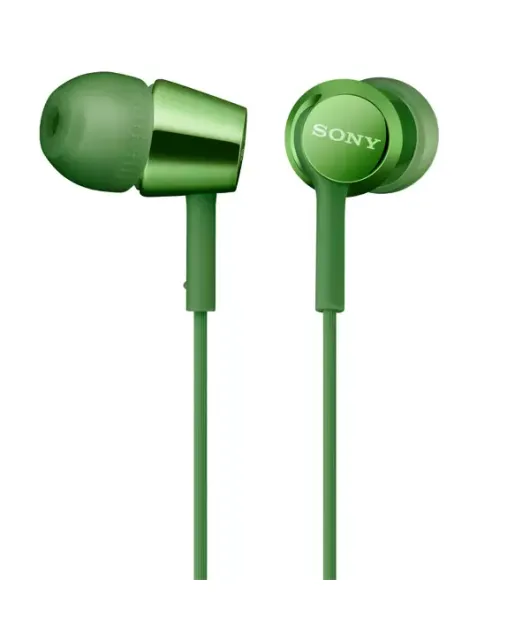 SONY MDR-EX155AP НАУШНИКИ ВНУТРИКАНАЛЬНЫЕ, ЗЕЛЁНЫЕ купить в официальном интернет-магазине Sony в Москве