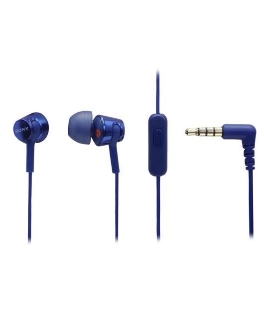 SONY MDR-EX155AP НАУШНИКИ ВНУТРИКАНАЛЬНЫЕ, СИНИЕ купить в официальном интернет-магазине Sony в Москве