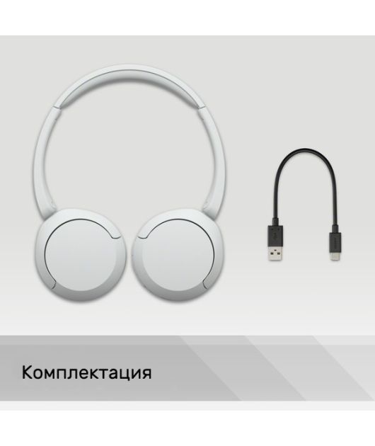 SONY WH-CH520 НАУШНИКИ НАКЛАДНЫЕ, БЕЛЫЕ купить в официальном интернет-магазине Sony в Москве