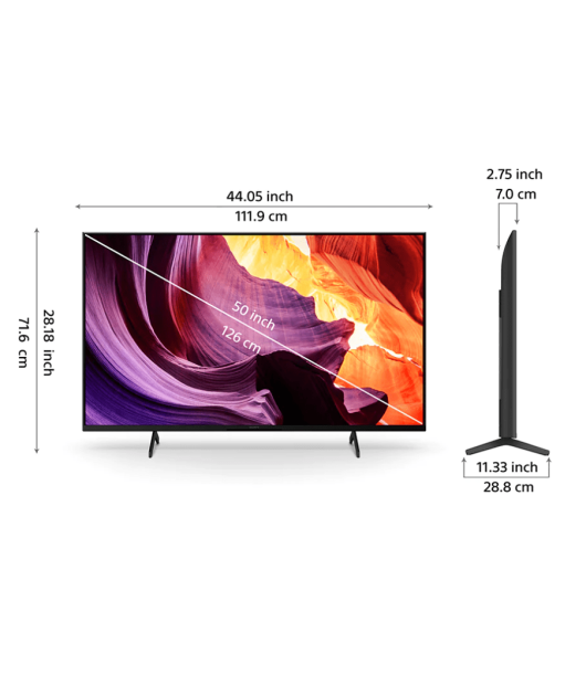 SONY BRAVIA KD-50X80K ТЕЛЕВИЗОР 4K UHD, МАЛАЙЗИЯ купить в официальном интернет-магазине Sony в Москве
