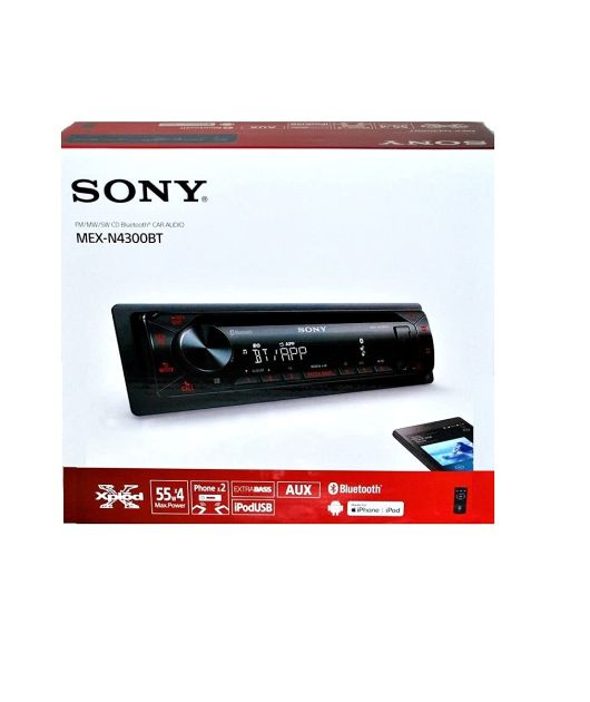 SONY MEX-N4300BT АВТОМАГНИТОЛА С CD, BLUETOOTH, USB купить в официальном интернет-магазине Sony в Москве
