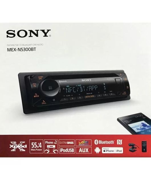SONY MEX-N5300BT АВТОМАГНИТОЛА С CD, BLUETOOTH, USB купить в официальном интернет-магазине Sony в Москве
