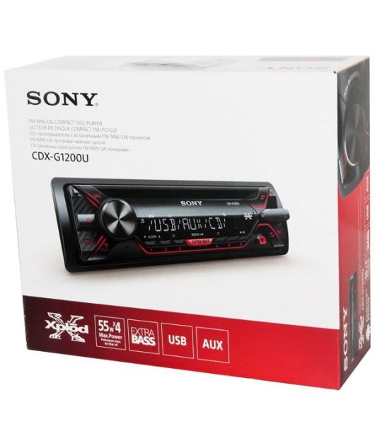 SONY CDX-G1200U АВТОМАГНИТОЛА С CD И USB купить в официальном интернет-магазине Sony в Москве