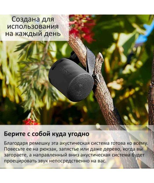 SONY SRS-XB100 БЕСПРОВОДНАЯ КОЛОНКА 10 ВТ, ГОЛУБАЯ купить в официальном интернет-магазине Sony в Москве
