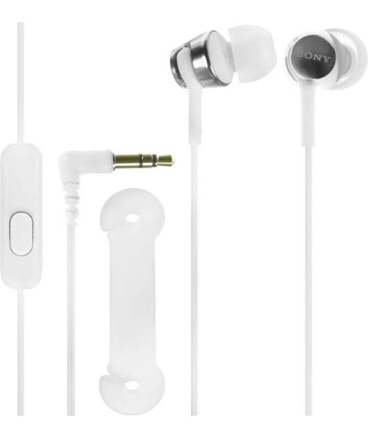 SONY MDR-EX155AP НАУШНИКИ ВНУТРИКАНАЛЬНЫЕ, БЕЛЫЕ купить в официальном интернет-магазине Sony в Москве