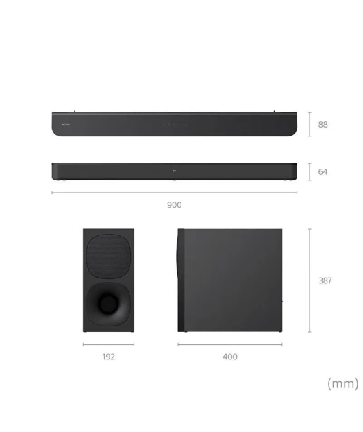 SONY HT-S400 САУНДБАР 2.1 С BLUETOOTH купить в официальном интернет-магазине Sony в Москве