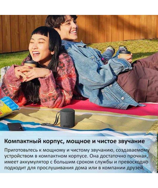 SONY SRS-XB100 БЕСПРОВОДНАЯ КОЛОНКА 10 ВТ, СЕРАЯ купить в официальном интернет-магазине Sony в Москве