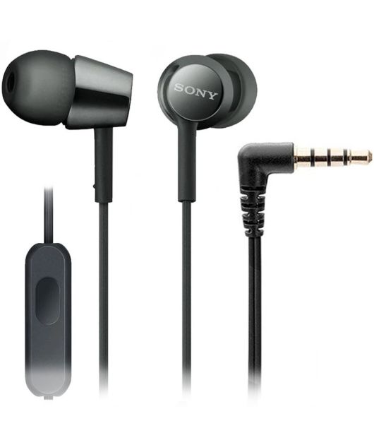 SONY MDR-EX155AP НАУШНИКИ ВНУТРИКАНАЛЬНЫЕ, ЧЁРНЫЕ купить в официальном интернет-магазине Sony в Москве