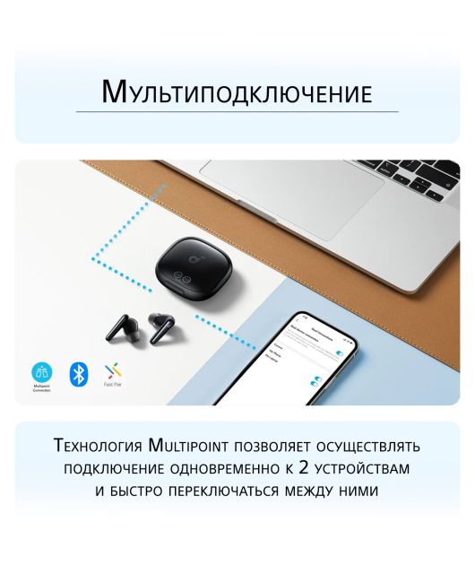 SOUNDCORE LIBERTY 4 PRO НАУШНИКИ TWS, ЗЕЛЁНЫЙ МАТОВЫЙ купить в официальном интернет-магазине Sony в Москве