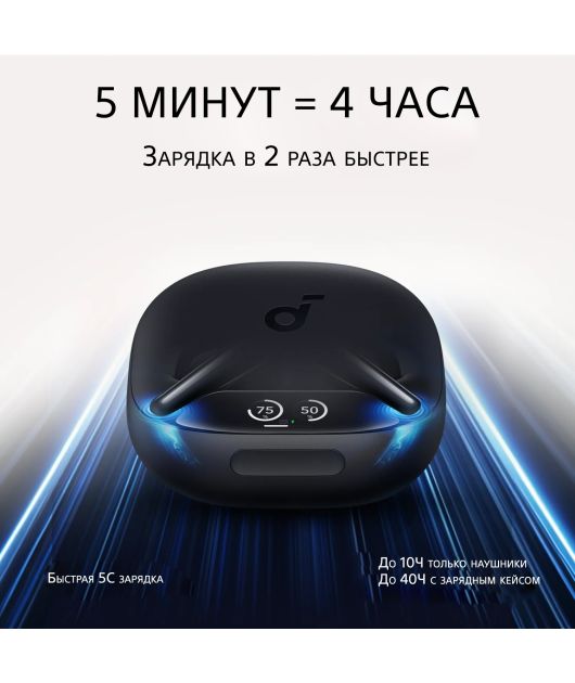 SOUNDCORE LIBERTY 4 PRO НАУШНИКИ TWS, ЧЁРНЫЙ МАТОВЫЙ купить в официальном интернет-магазине Sony в Москве