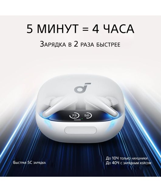 SOUNDCORE LIBERTY 4 PRO НАУШНИКИ TWS, БЕЛЫЙ МАТОВЫЙ купить в официальном интернет-магазине Sony в Москве
